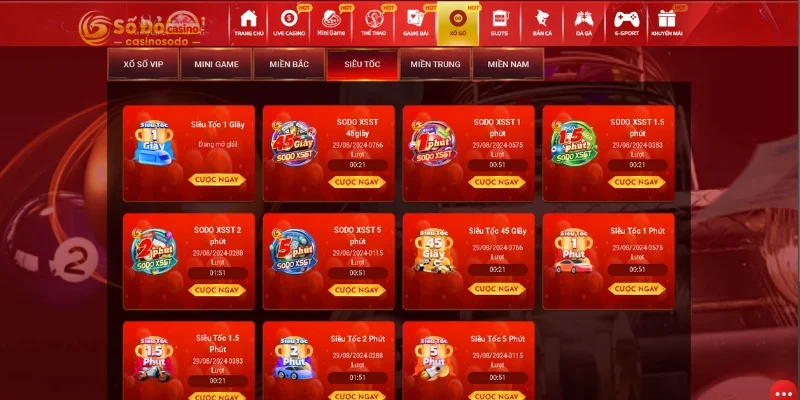 Hình thức trong lô đề siêu tốc tại SODO